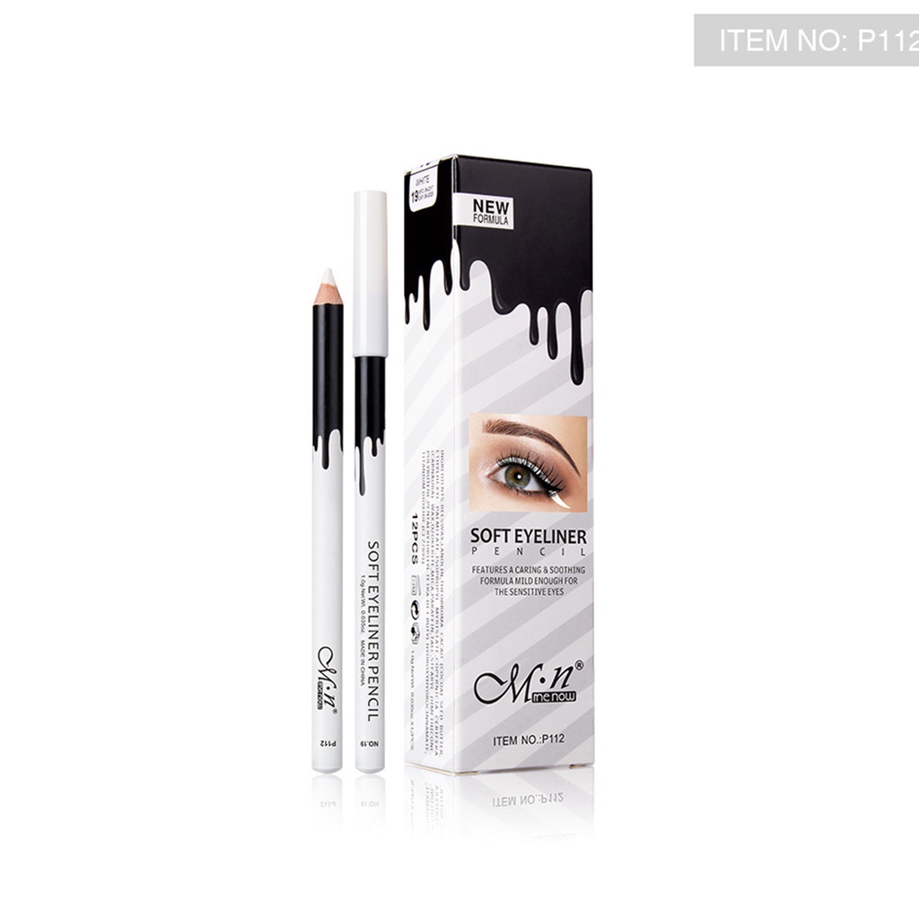 Kkl 1 Bút Chì Kẻ Mắt Màu Trắng Mềm Mượt Chống Thấm Nước