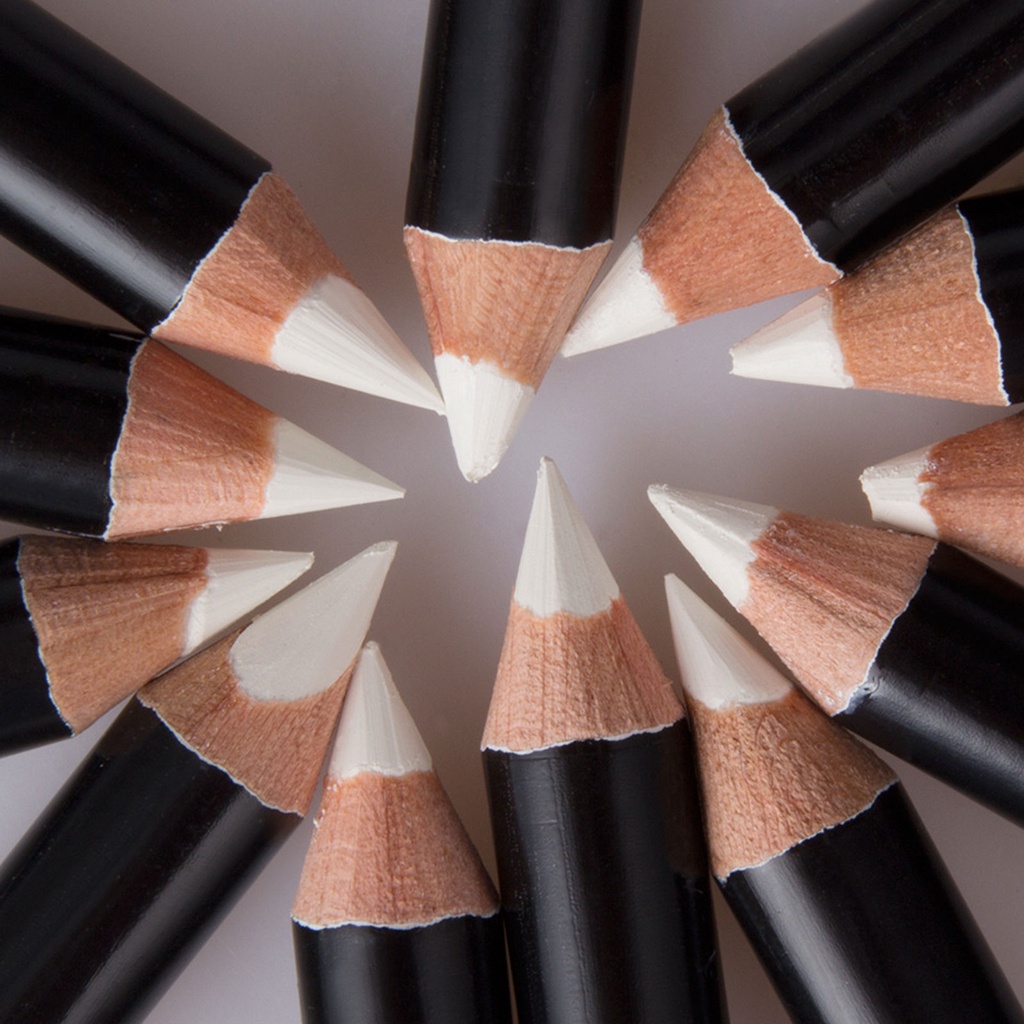 Kkl 1 Bút Chì Kẻ Mắt Màu Trắng Mềm Mượt Chống Thấm Nước