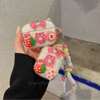 [Sẵn sàng] Ốp lưng mèo hình gấu dâu pha lê tương thích cho Edifier W220T W320TN X2S 300NB GM3 X3 Vỏ tai nghe trong suốt bằng silicon