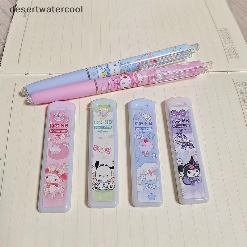 SANRIO 1 Bộ Bút Chì Cơ Tự Động Họa Tiết Hoạt Hình Dễ Thương Cho Học Sinh
