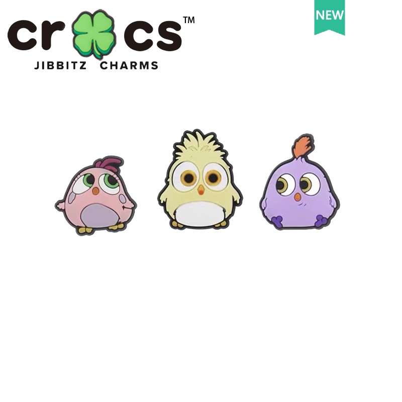 Charm Crocs Jibbitz - Phụ Kiện Trang Trí Giày Crocs, Hình Gà Con Đáng Yêu, Sticker Dép Crocs