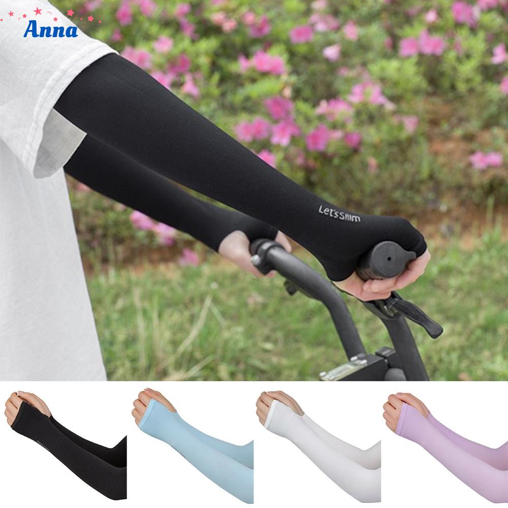 Long Arm Driving Half Finger Gloves Sleeve Cycling Bike UV Sun Protection Cover