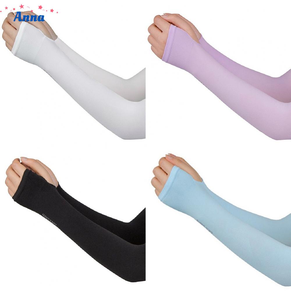 Long Arm Driving Half Finger Gloves Sleeve Cycling Bike UV Sun Protection Cover