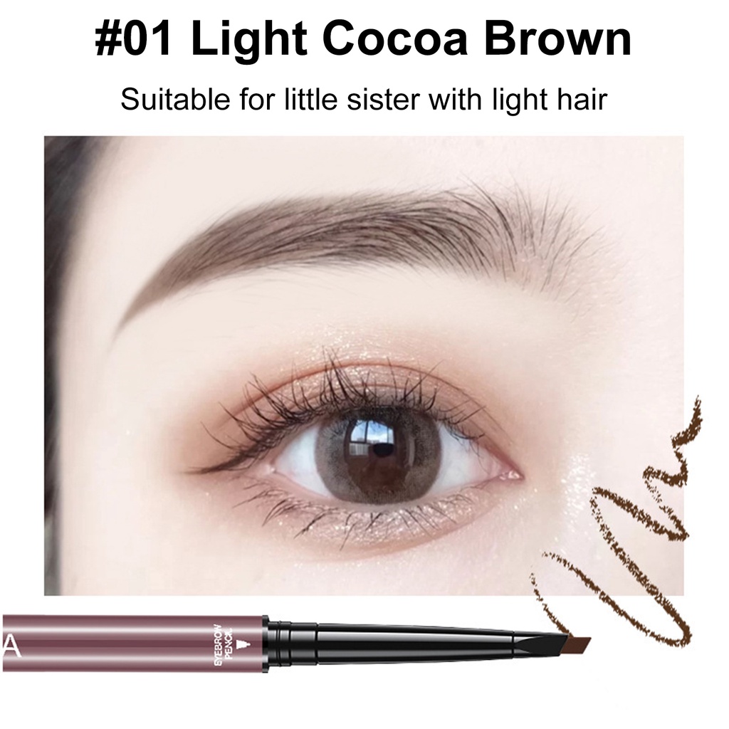 Vog Bút Chì Kẻ Lông Mày Hai Đầu Siêu Mịn Tự Nhiên Lâu Trôi Chống Thấm Nước Chuyên Nghiệp