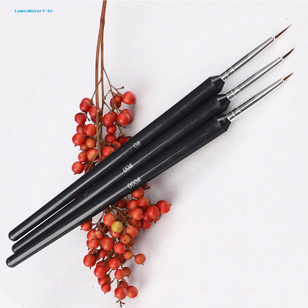 Set 3 Cọ Vẽ Trang Trí Móng Tay Chuyên Nghiệp Chanh Water1.br