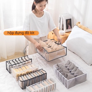 Hộp vải đựng đồ lót / vớ 6 / 7 / 11 ngăn tiện dụng