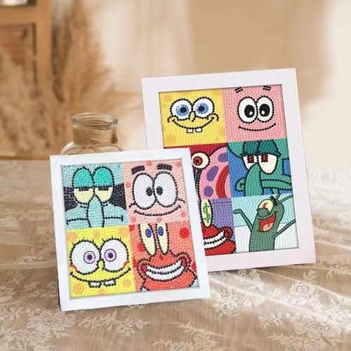 Hoạt Hình Tranh Đính Đá Tự Làm Họa Tiết Sáng Tạo Trang Trí Phòng Khách / Phòng Ngủ Cho Bé