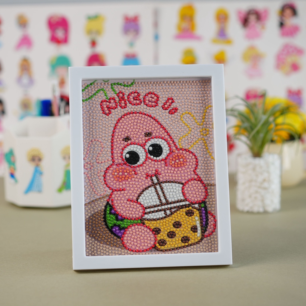 Hoạt Hình Tranh Đính Đá Tự Làm Họa Tiết Sáng Tạo Trang Trí Phòng Khách / Phòng Ngủ Cho Bé