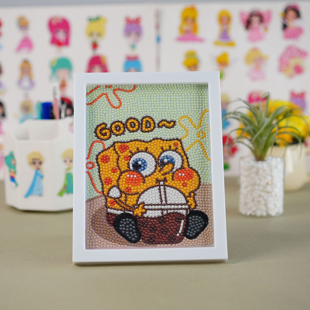 Hoạt Hình Tranh Đính Đá Tự Làm Họa Tiết Sáng Tạo Trang Trí Phòng Khách / Phòng Ngủ Cho Bé