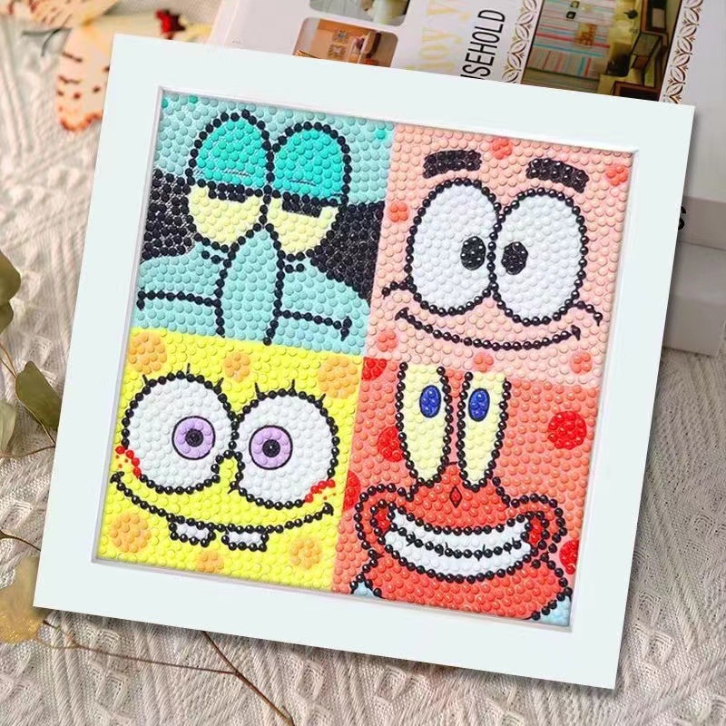 Hoạt Hình Tranh Đính Đá Tự Làm Họa Tiết Sáng Tạo Trang Trí Phòng Khách / Phòng Ngủ Cho Bé