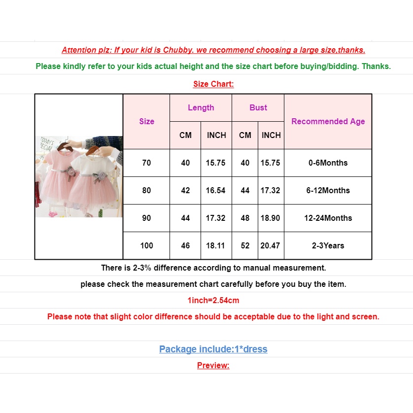 Đầm Xòe Chữ a Tay Ngắn Màu Trơn Dễ Thương Cho Bé Gái 1-3 Tuổi