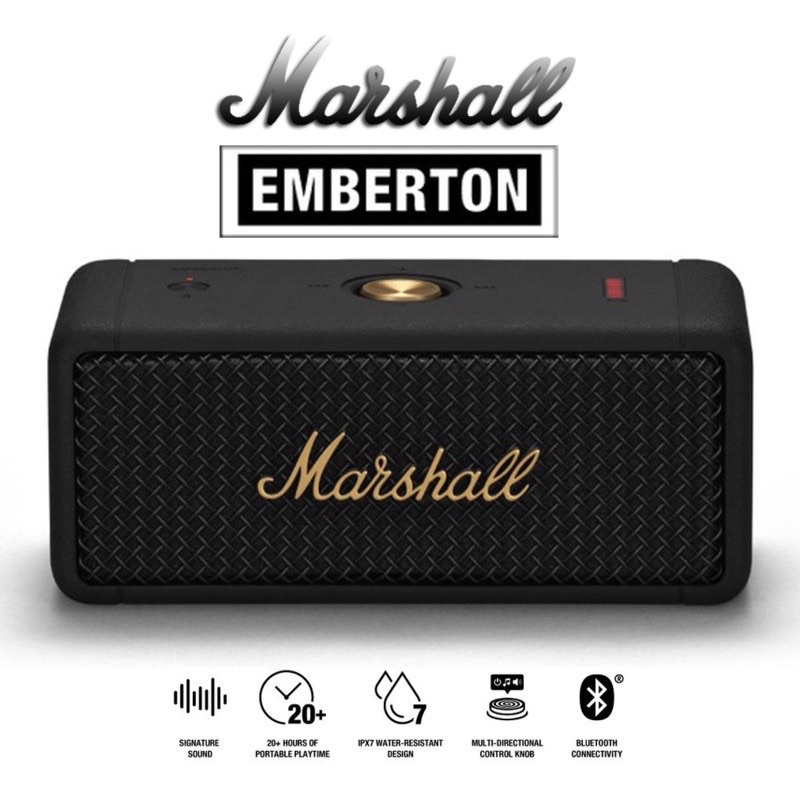 Marshall Loa bluetooth Không Dây Chống Nước Âm Trầm Cao Cấp