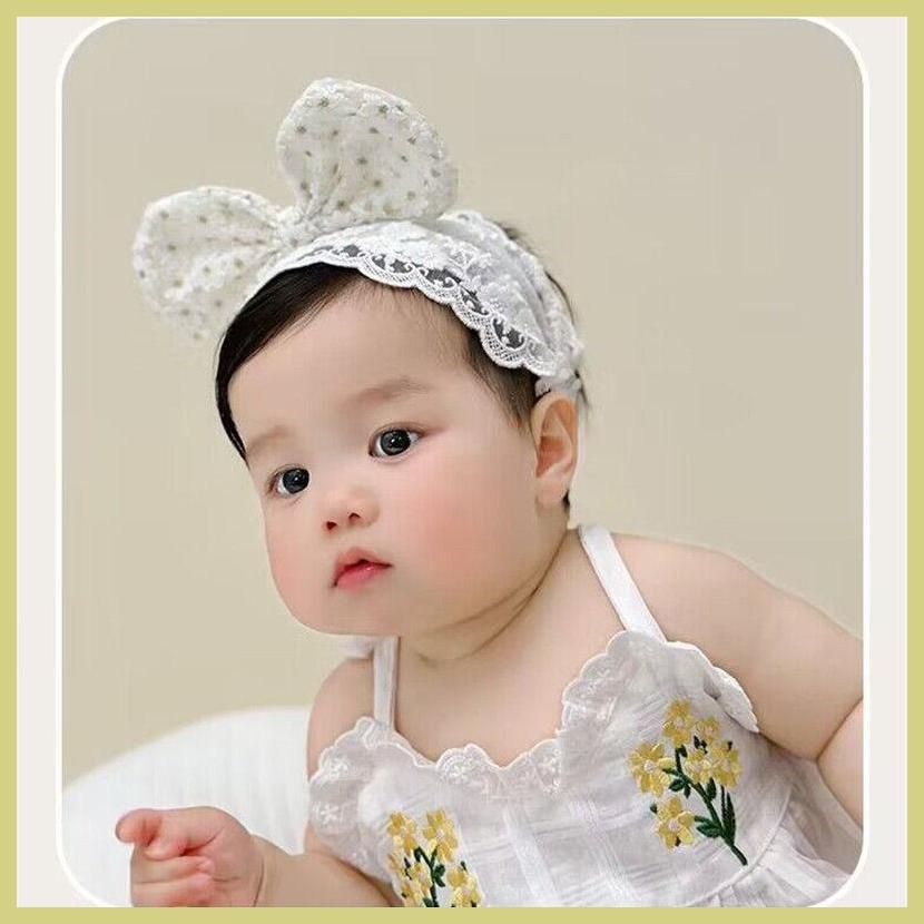 Mũ Lụa Mỏng Mùa Hè Thắt Nơ Thêu Họa Tiết Rỗng Dễ Thương Cho Bé Gái Sơ Sinh aseavn aseavn