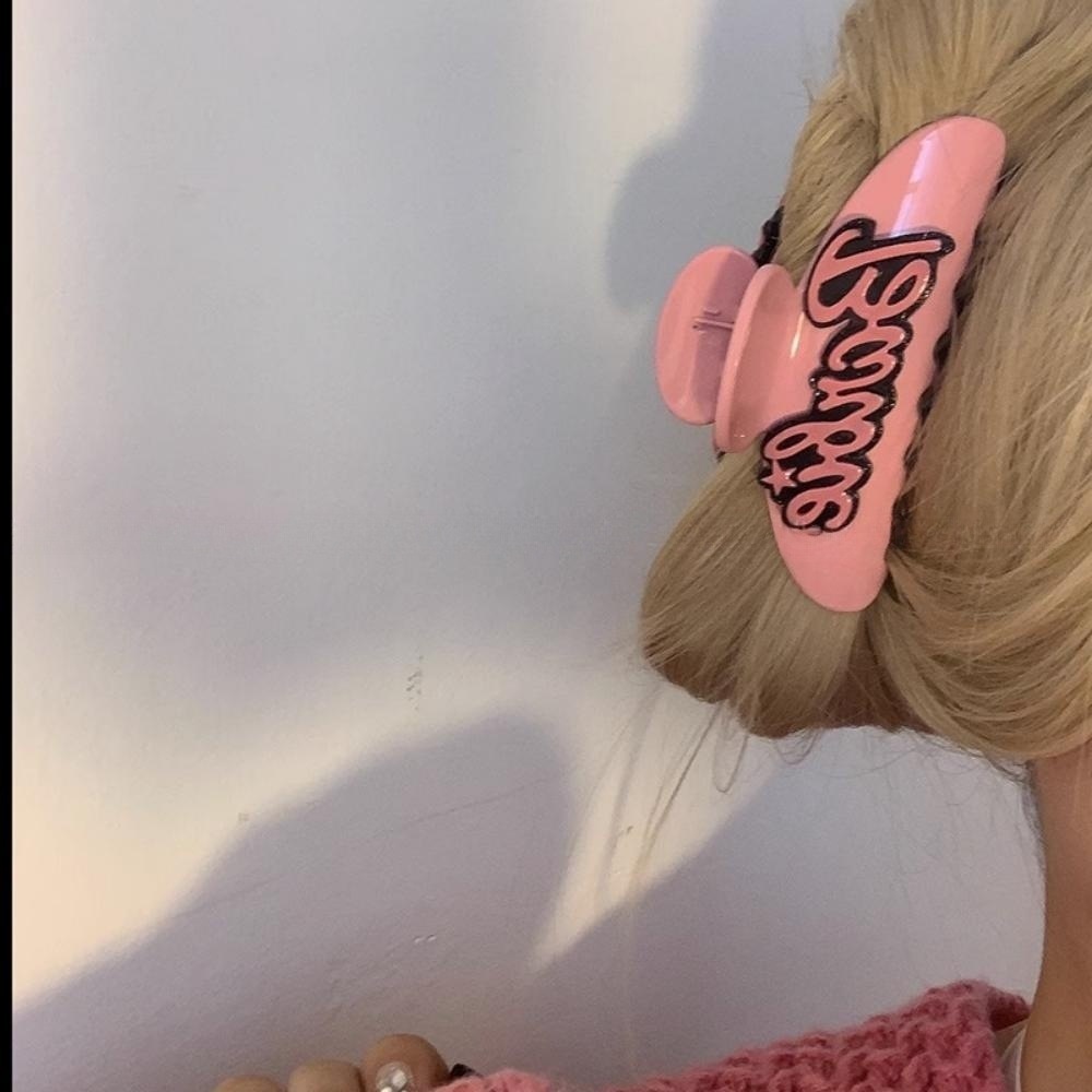 Kẹp Tóc Hình Cá Mập / Chữ dopamine y2k Màu Trái Cây 2023