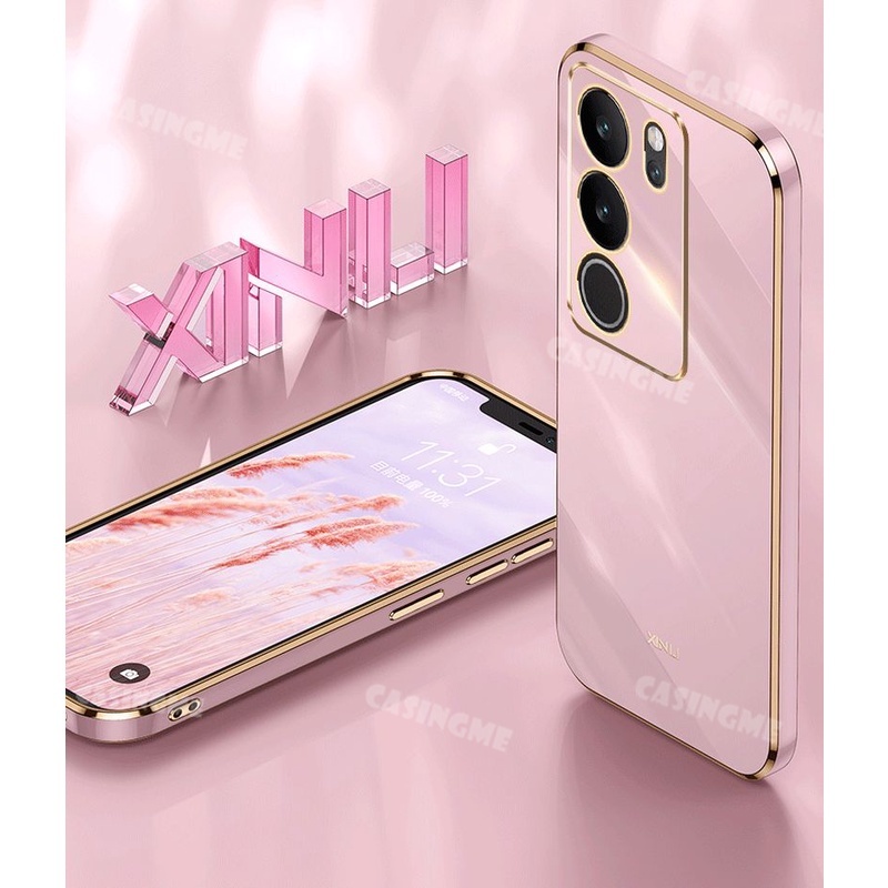 Ôp Điện Thoại Silicon Dẻo Tráng Gương 6d Chống Sốc Cho vivo v29 5g 2023 vivo v29 29v 5g v 29 vivov29 Ốp