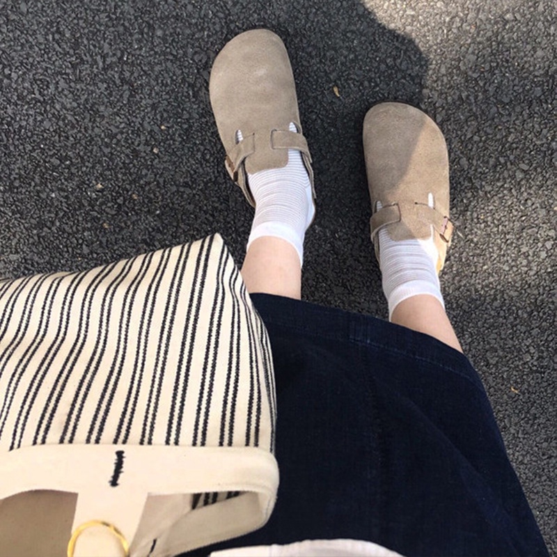 MUCHAO Xăng đan Cao Gót Mũi Vuông Thời Trang Dành Cho Nữ