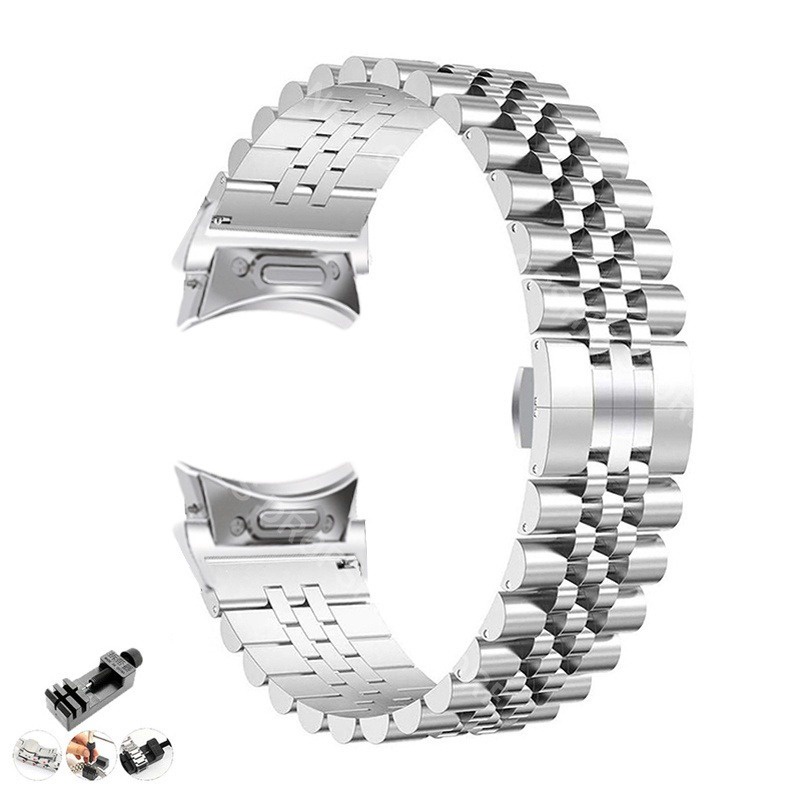 Dây Đeo Inox Cho Đồng Hồ Thông Minh samsung watch 6classic 47mm 43mm 5pro 45mm 6 / 5 / 4 40 44mm 42mm 46mm