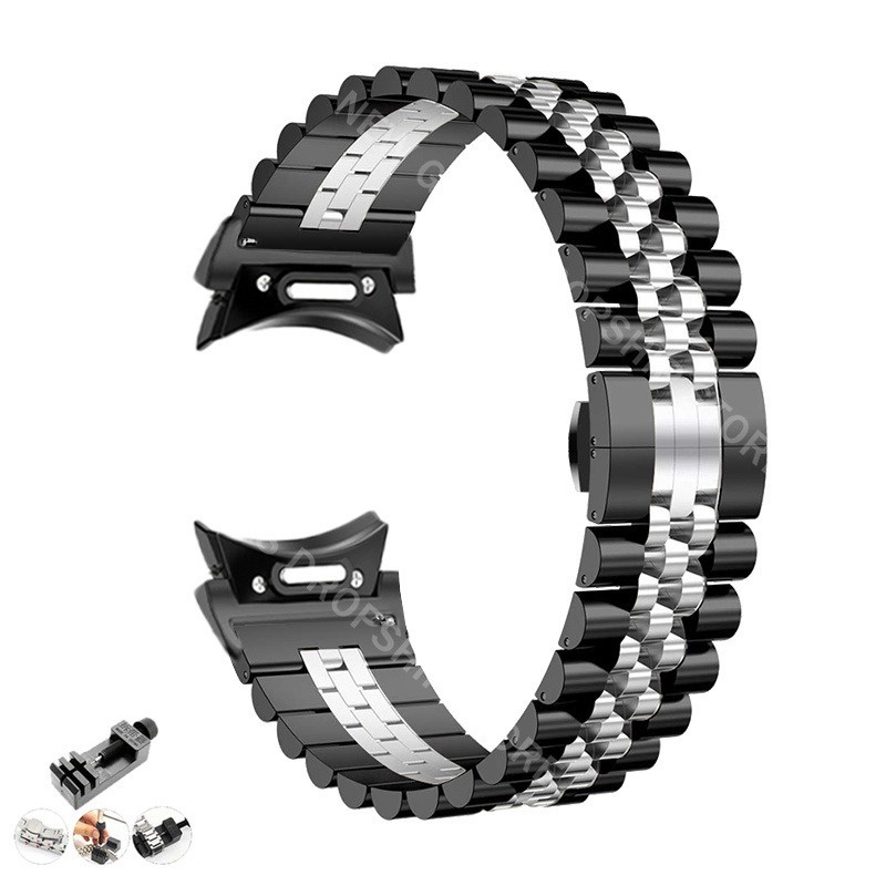 Dây Đeo Inox Cho Đồng Hồ Thông Minh samsung watch 6classic 47mm 43mm 5pro 45mm 6 / 5 / 4 40 44mm 42mm 46mm