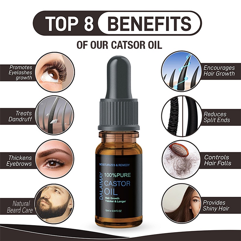 Tinh Chất Mọc Mi 10ML Kích Thích Mọc Lông Mi Làm Dày Lông Mi Nhanh Tự Nhiên Nuôi Dưỡng Mi Dài Và Cong YR