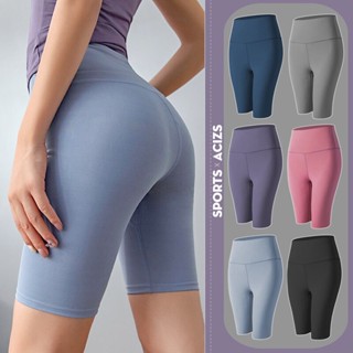 FLOWOMEN Quần Short Legging  tập gym yoga nữ Lưng Cao Đi xe tập thể dục quần vợt quần đùi thể thao Đen xanh tím hồng