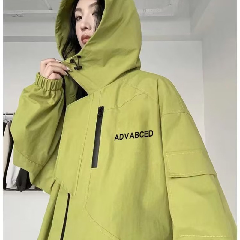 Áo Khoác cotton Dáng Dài Có Nón Thời Trang Đường Phố Trẻ Trung Dễ Phối Đồ