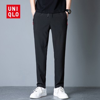 Quần thể thao nam Uniqlo Thể dục thể thao thoáng khí Khô nhanh Xu hướng thời trang xuân hè Quần ôm Quần thể thao thông thường