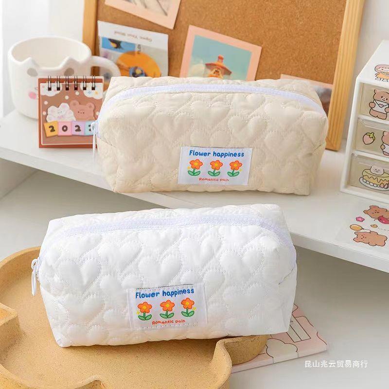 Kawaii Túi Đựng Bút Hình Hoa Nhỏ Đơn Giản Dễ Thương