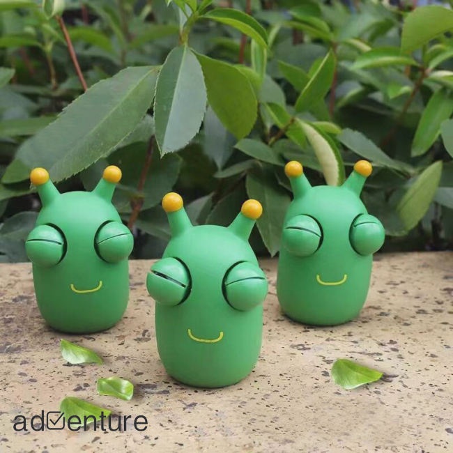 Adven Đồ Chơi Bóp Giảm Căng Thẳng Hình Con Sâu Cỏ Vui Nhộn Làm Quà Tặng Cho Trẻ Em