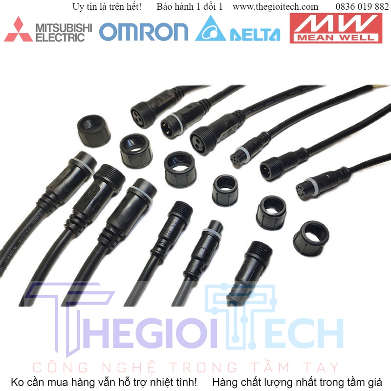 Bộ giắc nối nhanh chống nước 2P 3P 4P 5P 6P 7P 8P - 5P