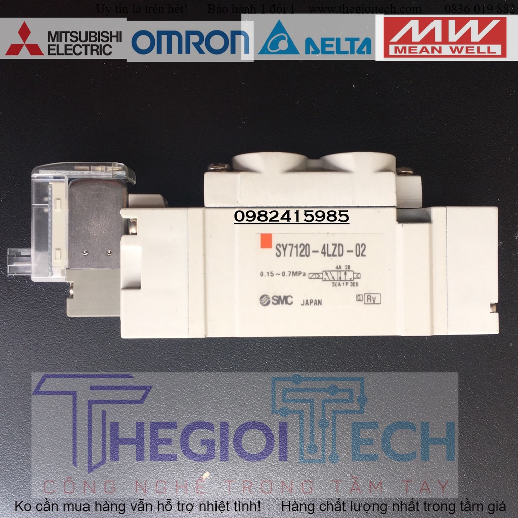 SY7120-4LZD-01 Van điện từ SMC điện 220V Ren 13mm
