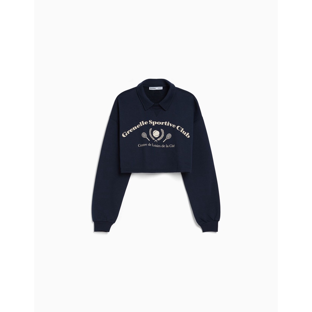 Áo nỉ croptop Berskha authentic