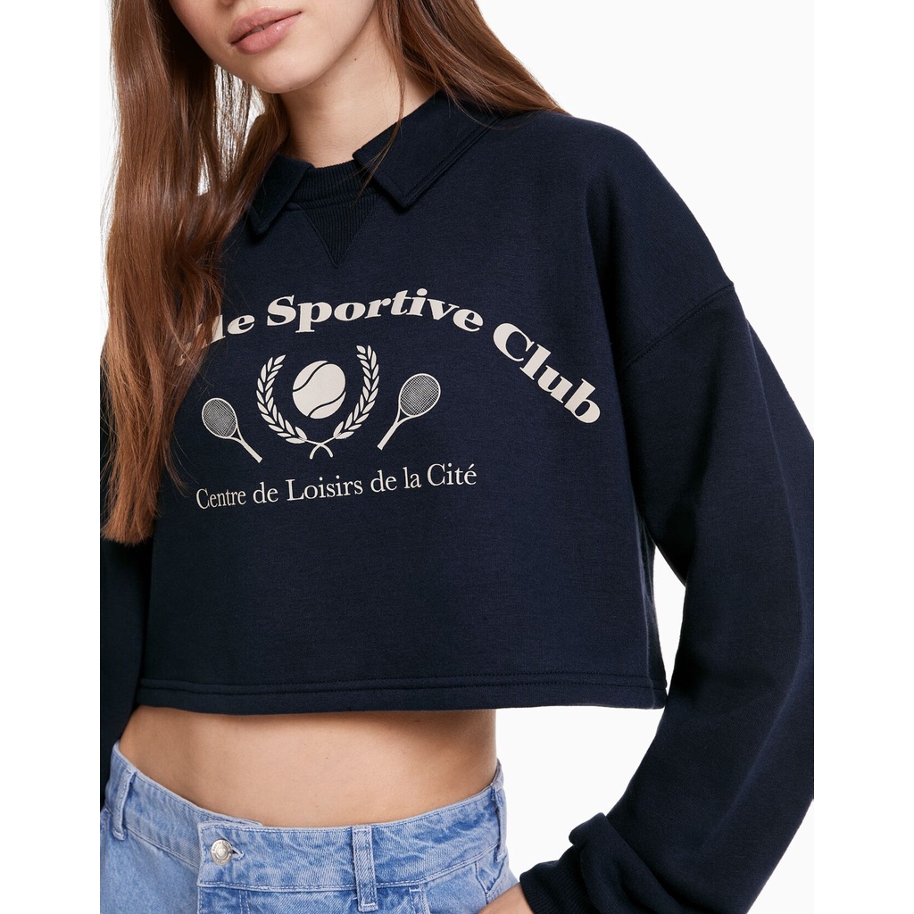 Áo nỉ croptop Berskha authentic