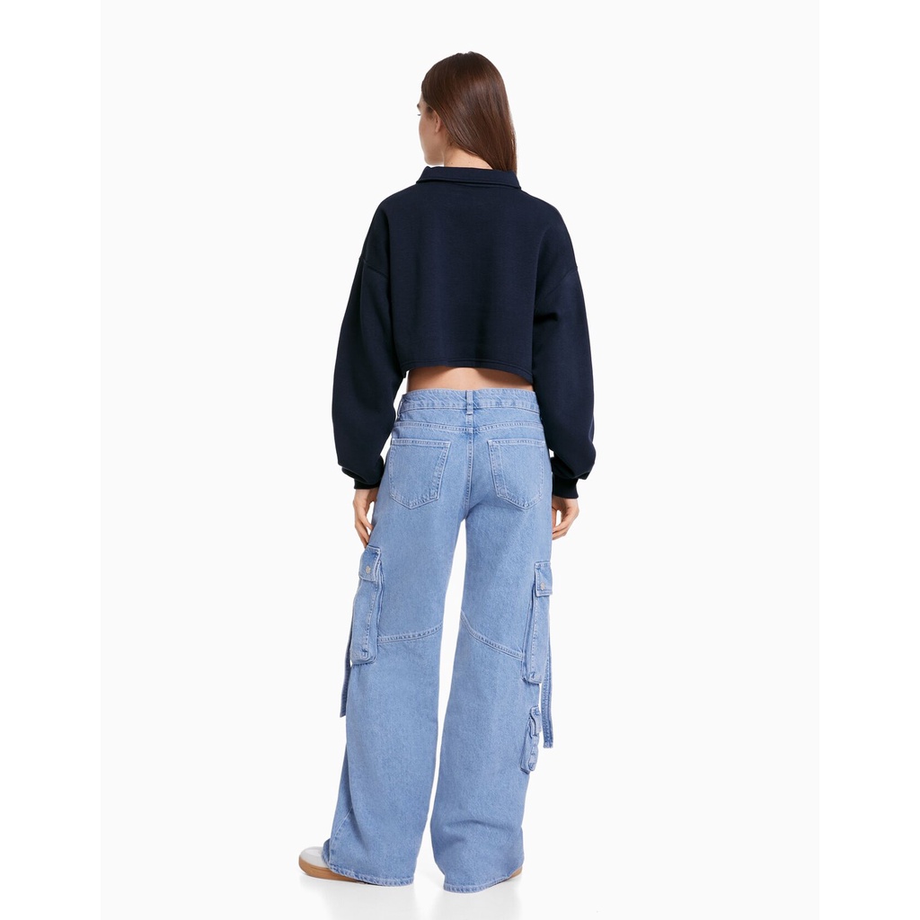 Áo nỉ croptop Berskha authentic