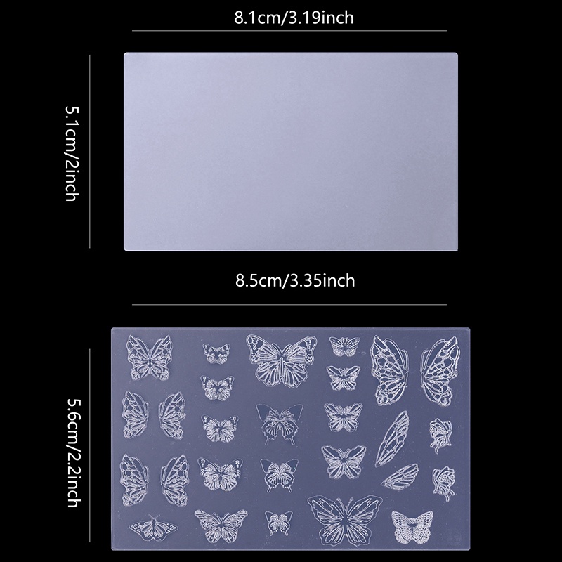 Aosunook 1 Khuôn silicone Tạo Hình Trang Trí Móng Tay 3d diy