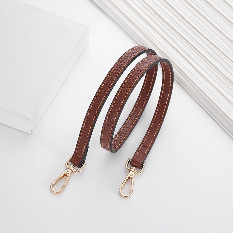 Dây Đeo Túi Xách mini Bằng Da Bò Không Đục Lỗ