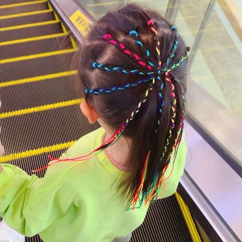 Dây Buộc Tóc Ruy Băng Đầy Màu Sắc Phong Cách Hàn Quốc Cho Bé Gái 2023