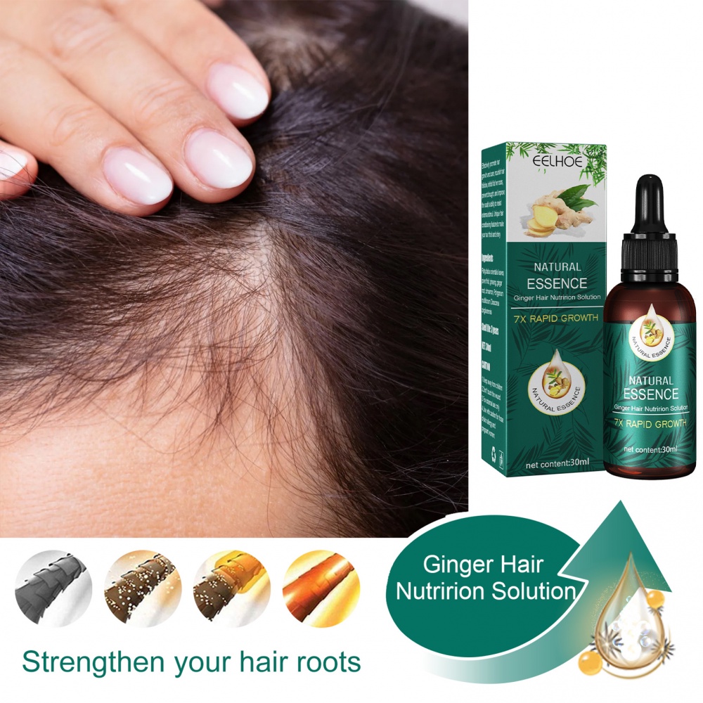 Tinh Dầu Gừng Kích Thích Mọc Tóc Và Mát Xa Da Đầu Tự Nhiên 30ml