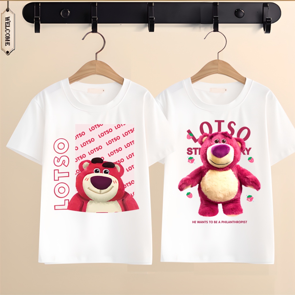 ⚡️FREESHIP⚡️ Áo Thun In Hình Gấu Dâu Lotso cực hot cho bé