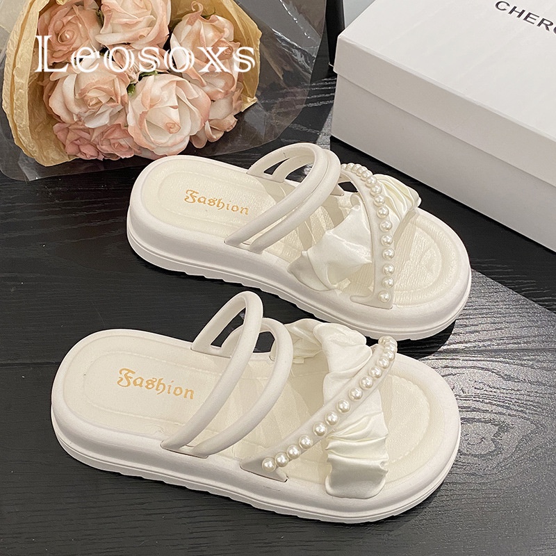 Dép bánh mì LEOSOXS B98G1MV 34Z230823 chống trượt thời trang 2023 dành cho nữ