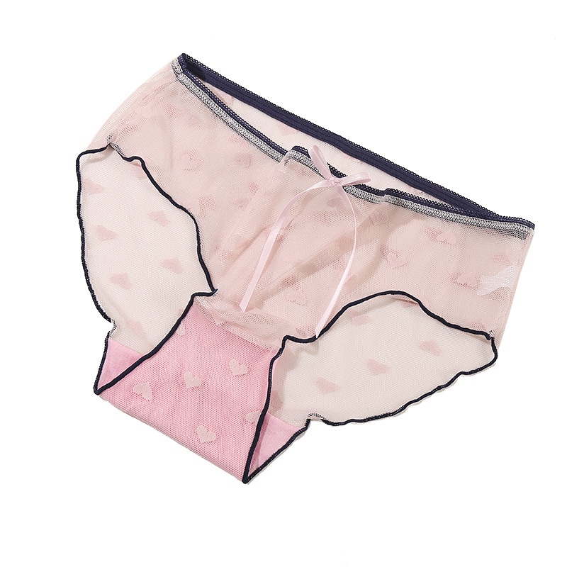 Quần Lót cotton Lưng Vừa Phối Ren Quyến Rũ Cho Nữ