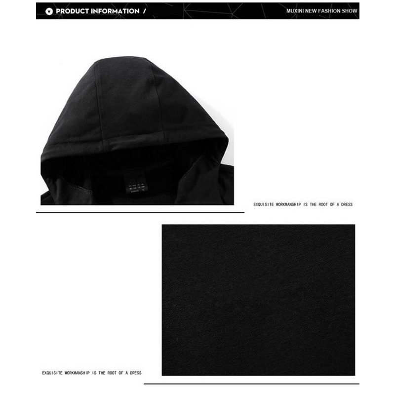 Set Đồ Thể Thao Hai Món Gồm Áo Hoodie Và Quần Dài Có Khóa Kéo Thời Trang Xuân Thu Cho Nam