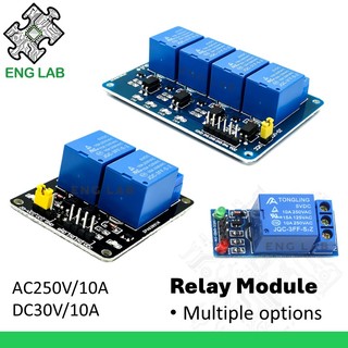 Englab★mô-đun rơle 10a 5v / 12v / 24v 1 / 2 / 4 kênh mô-đun rơle cho vi điều khiển arduino raspberry pi rơle đa kênh
