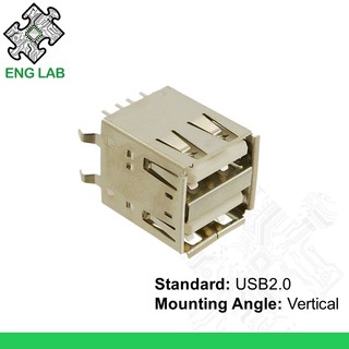 Englab★ổ cắm usb 2.0 loại a hai đầu tiện dụng