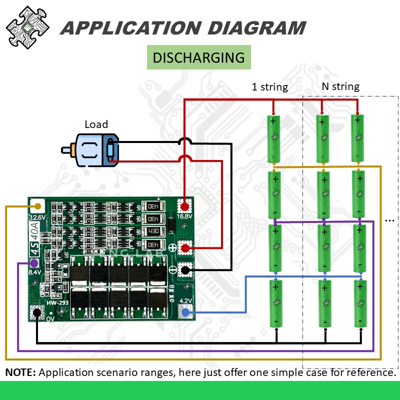 ENGLAB★Bảng Mạch Sạc Pin lithium BMS 4S 40a / 20a 18650 / 10440 / 26650 14.8v / 16.8v Sự Bảo Vệ