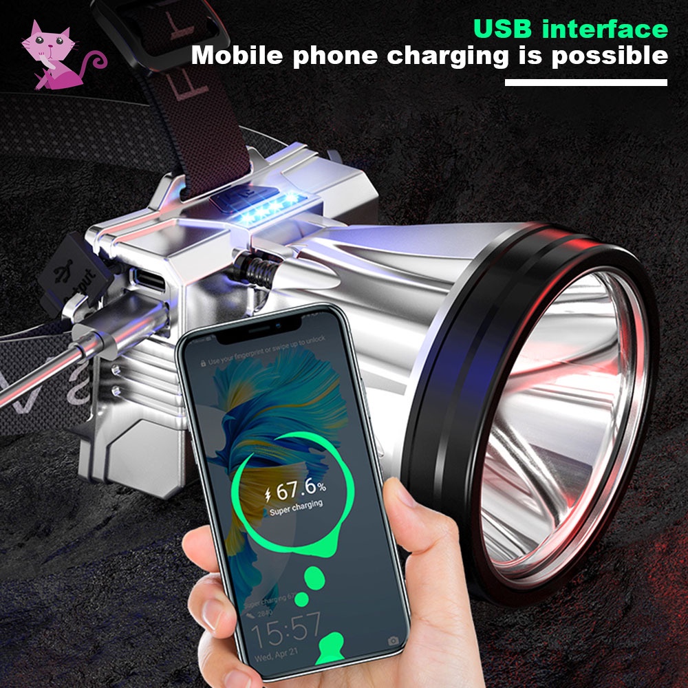 Đèn Pha Siêu Sáng Chất Lượng Cao Cho Xe Đạp Leo Núi