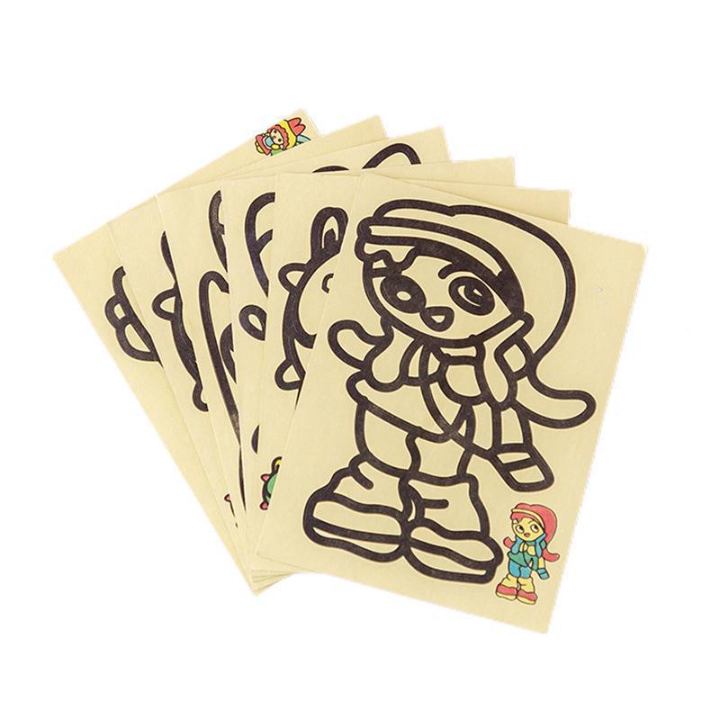 Bộ Tranh Cát Màu Hoạt Hình Thủ Công Dành Cho Trẻ Mẫu Giáo