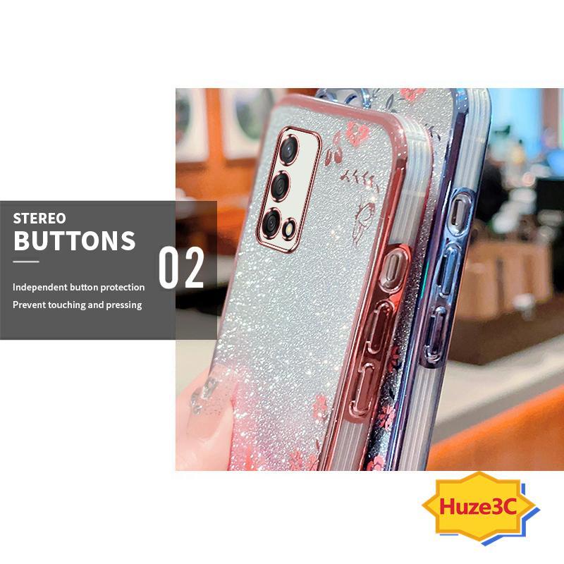 Ốp Lưng oppo a74 4g a95 Ốp Điện Thoại Hình Hoa Và Bướm Xinh Xắn Cho oppo a74 4g a95 HYB