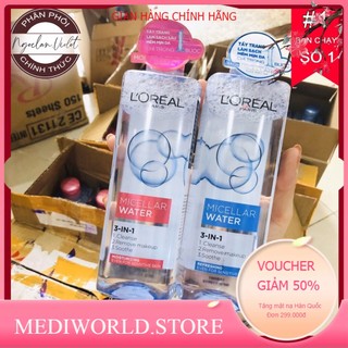 Nước Tẩy Trang Làm Sạch Sâu L'Oreal Micellar Water 3 In 1 Deep Cleansing