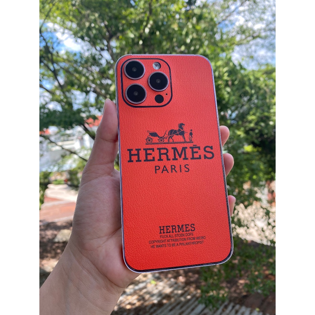 Skin da 3M hoạ tiết Hơ mẹc - Miếng dán điện thoại cho dòng iphone