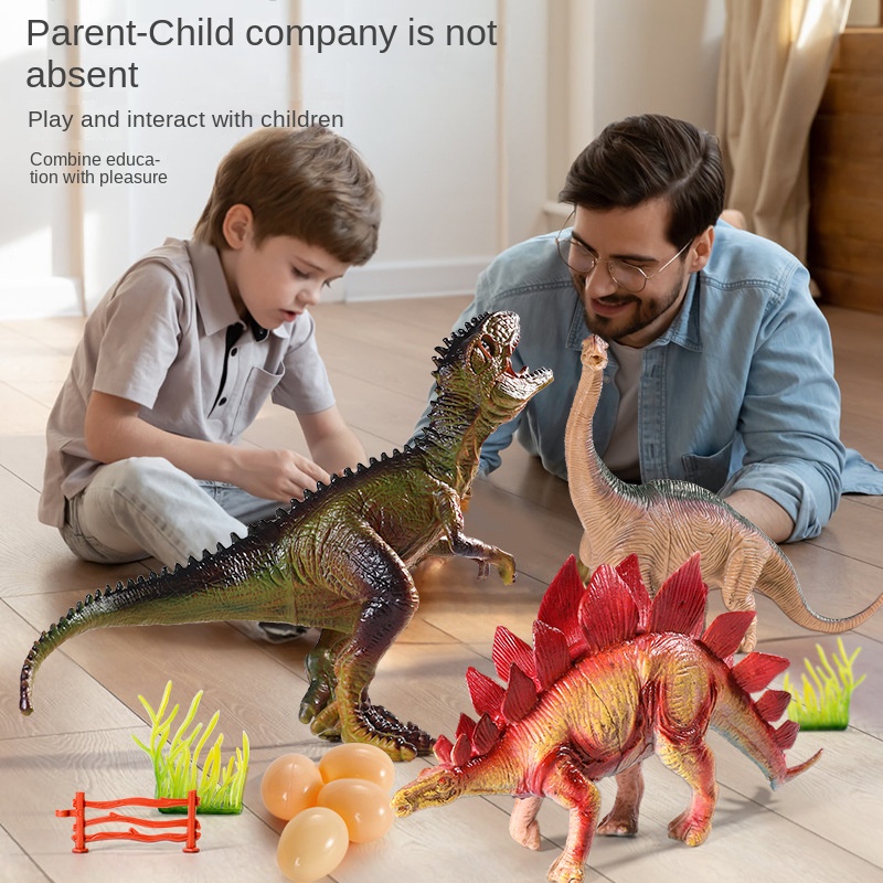 Bộ Đồ Chơi Mô Hình Khủng Long Bằng Cao Su Mềm Dành Cho Trẻ Em